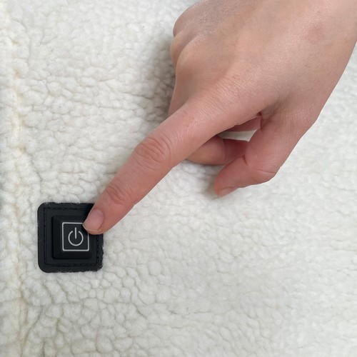 Electric heated sherpa chair - heated,
